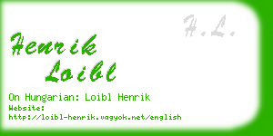 henrik loibl business card